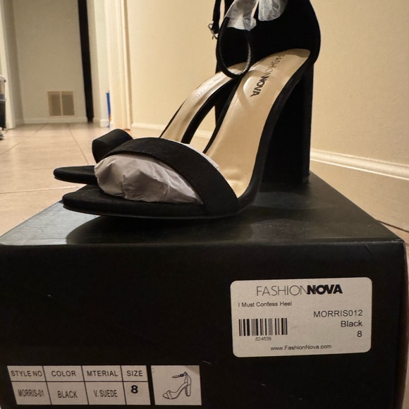 Fashion Nova Elegant Black Heels - Picture 2 of 5